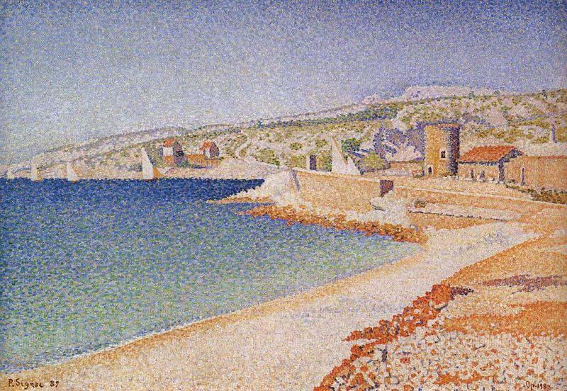 Paul Signac The Jetty at Cassis, Opus Spain oil painting art